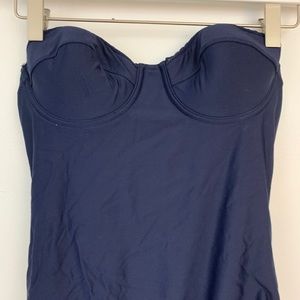J.crew strapless sweetheart one piece swimsuit